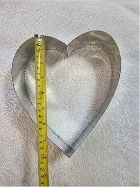 Large Metal Heart Cake Cut Out Cookie Cutter Wedding/Valentines Day 8 inch